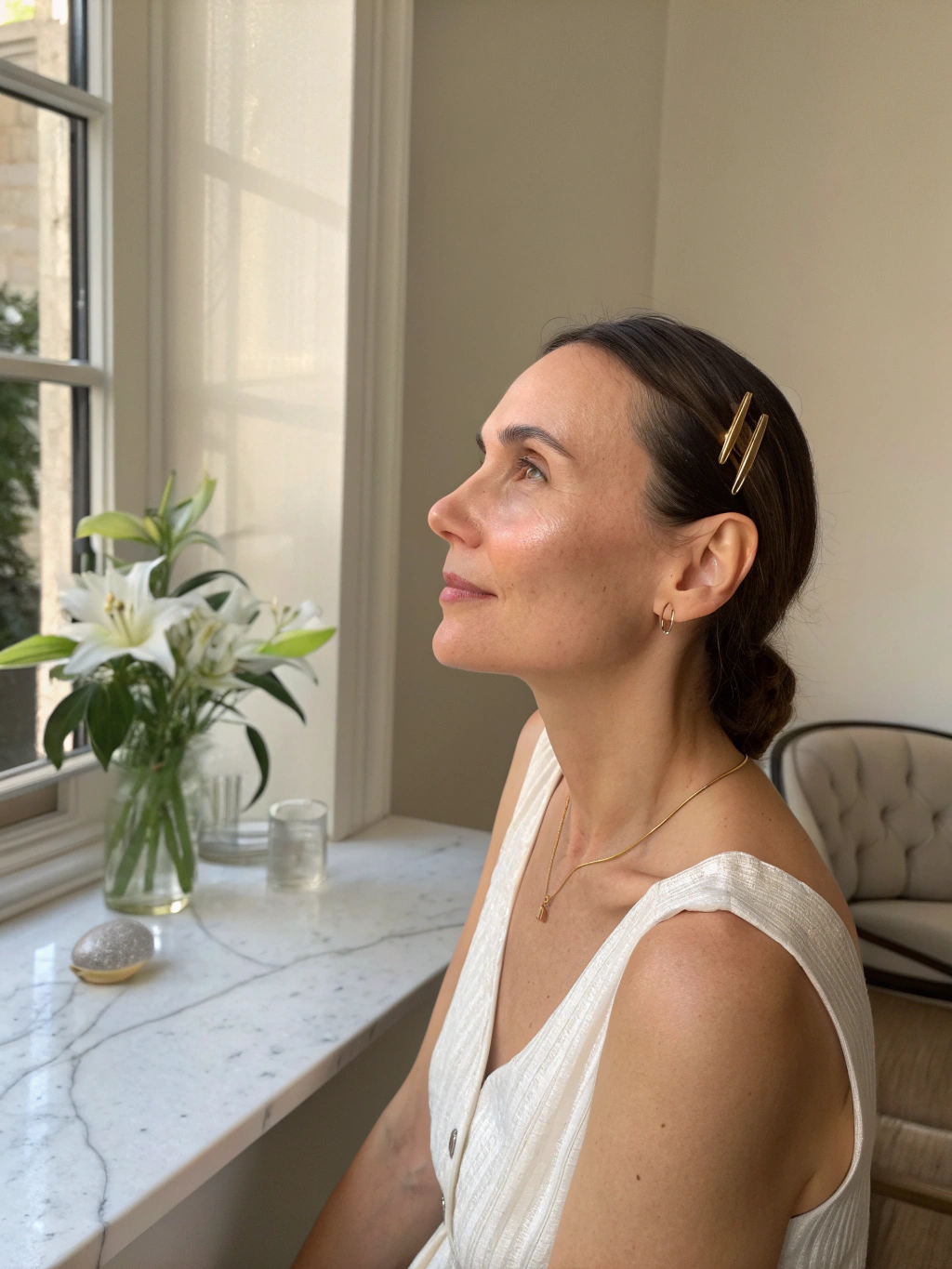 Portrait de Julie Lefebvre, fondatrice d'institut de beauté